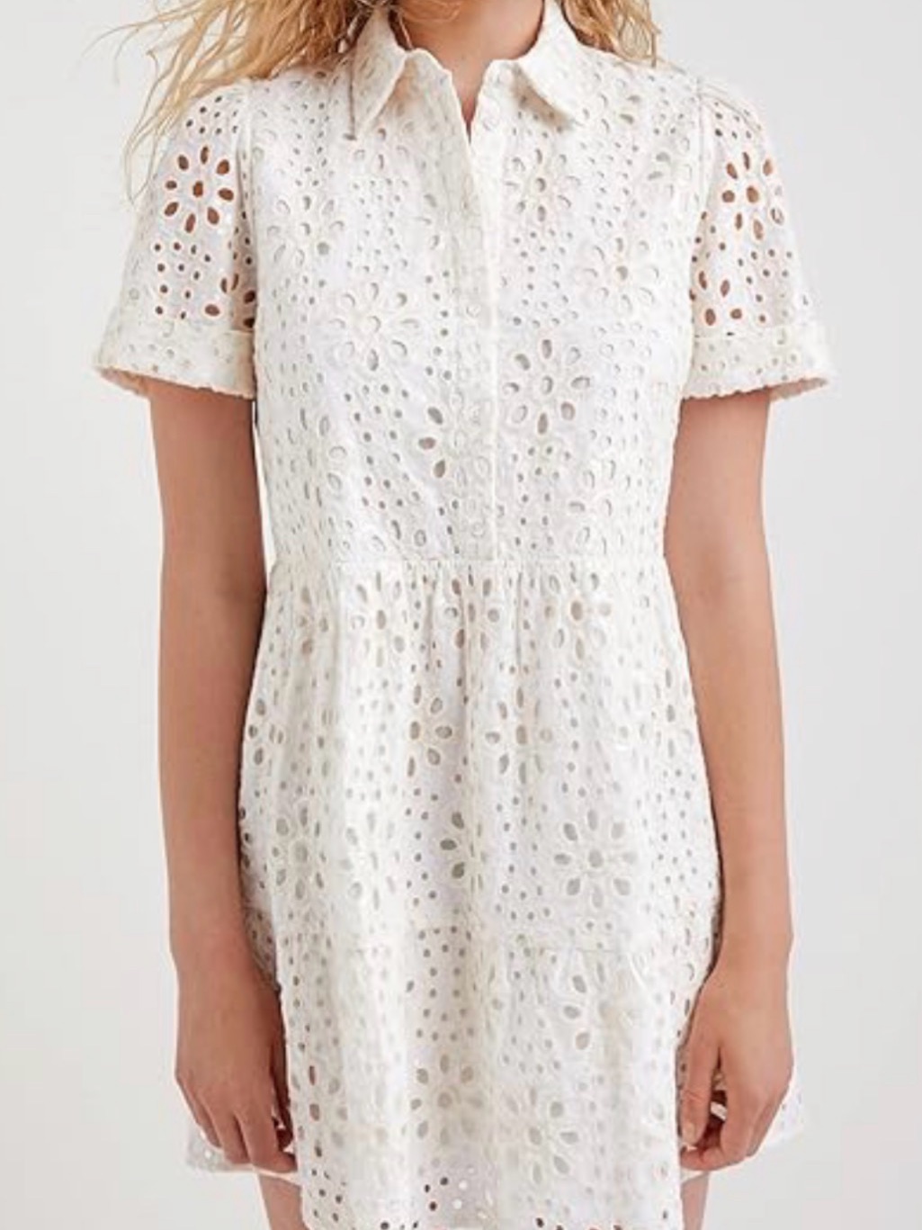 Desigual Sparkly Vest_tallin White Cotton Dress